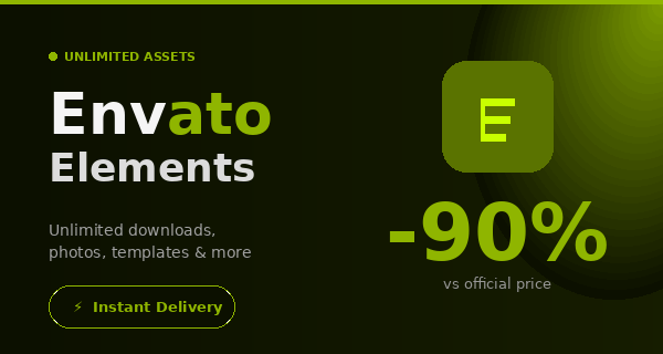 Envato Elements Premium 180 Days  